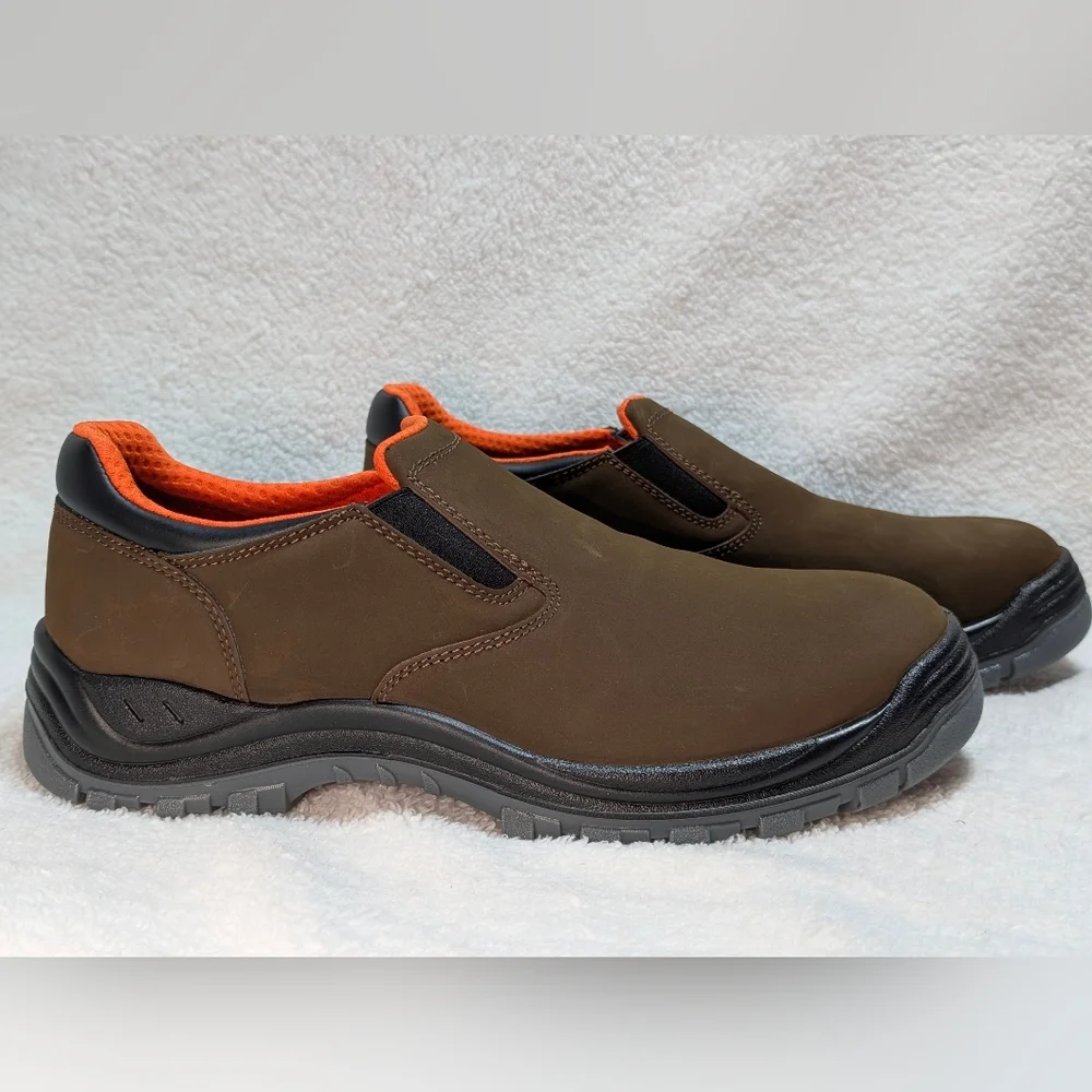 NWOB HYTEST Men's 13W Steel Toe Leather Knox Safety Slip On Shoe ASTM